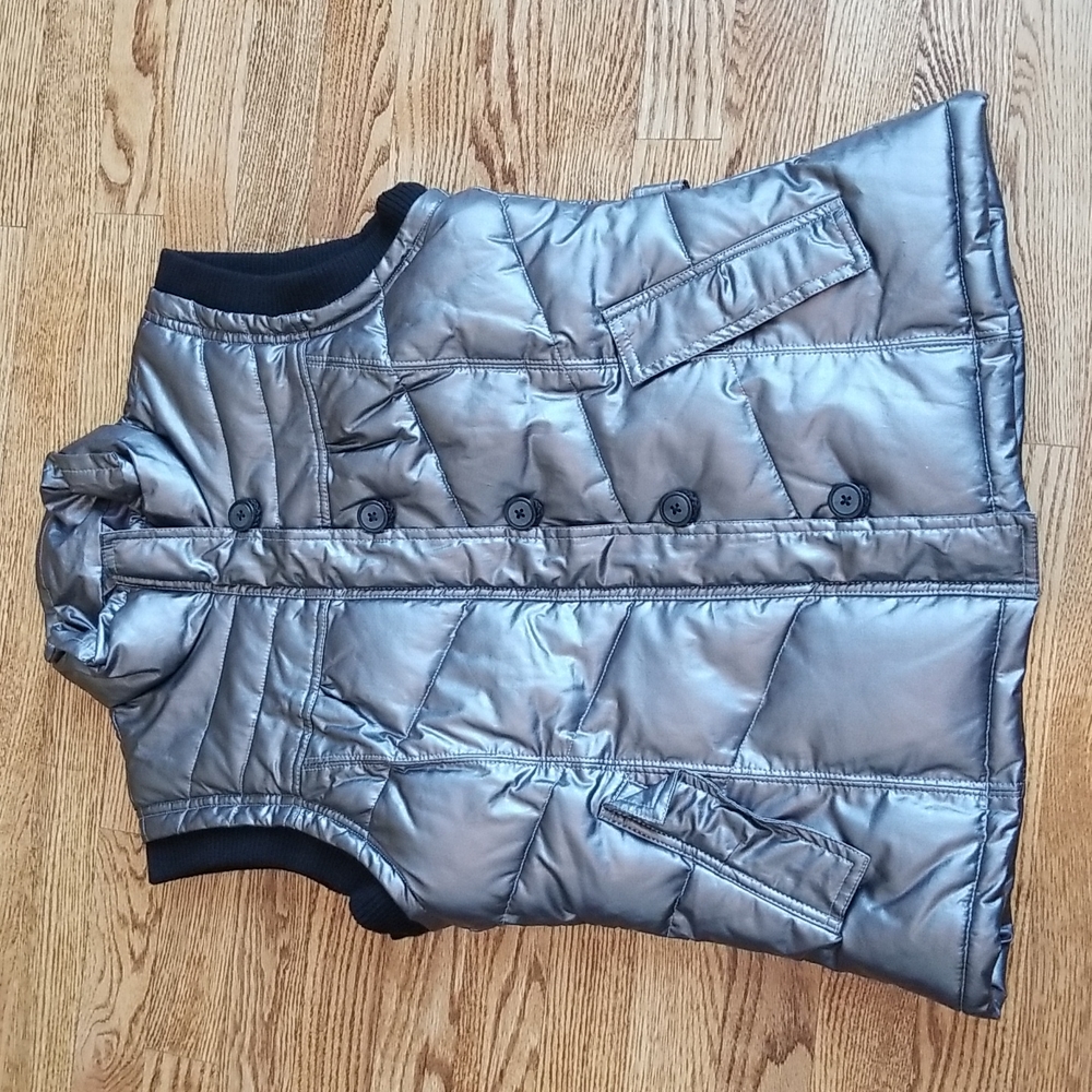 (M) Vintage Cripple Creek Ranchwear Metallic Puffer Vest Outdoorsy Athleleisure